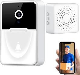 Sonerie cu Interfon Video Smart Wireless fara fir VisionHub® Camera Video 1080P HD cu Vedere nocturna Impermeabila IP65 convorbire in 2 sensuri control la distanta prin aplicatie And