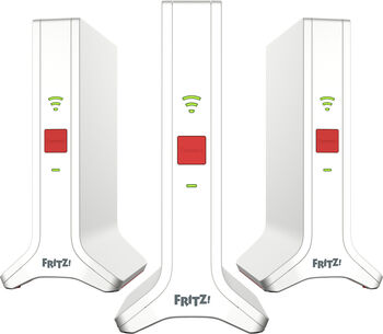 Router Mesh Set 4200 set de 3 (alb/rosu, 3x FRITZ!Repeater 3000 AX)