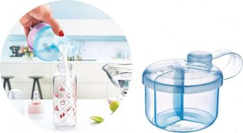 Recipient pentru lapte praf cu 3 compartimente BabyJem Culoare Bleu