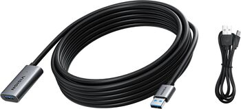 Cablu extensie USB 3.0 negru de 5 m