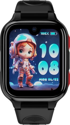 Smartwatch pentru copii LAGENIO K9 Premium 4G cu Funcție Telefon & AI Slim Localizare GPS Control Parental, Buton SOS, Negru