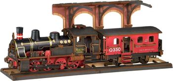 Puzzle 3D Tren cu aburi vintage Rolife 405 piese
