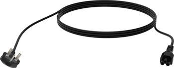Cablu alimentare VISION 3m Negru, tip Floare Pătrată