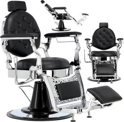 Scaun de frizerie hidraulic Logan Barberking pentru salon de coafor și barber shop