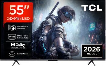 QD-MiniLED TCL Smart 55T8D Seria T8D 55 inch UHD 4K Black