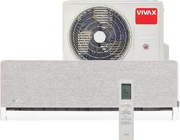 Aparat de aer condiționat Vivax H+Design 12000 BTU Inverter Wi-Fi Ionizator Turbo Mod ECO Argintiu