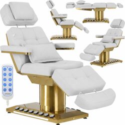 Fotoliu cosmetic electric pentru pedichiură cu încălzire funcție leagăn spumă termoelastica comanda la picior + telecomanda 4 motoare Novia