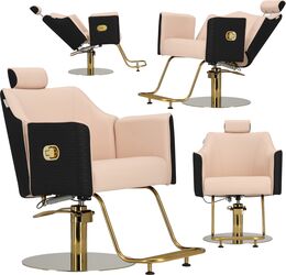 Fotoliu de frizerie Brilia hidraulic pentru salon de frizerie Barberking.