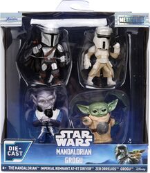 Jada Star Wars Mandalorian Și Grogu Set 4 Figurine Metalice 4cm