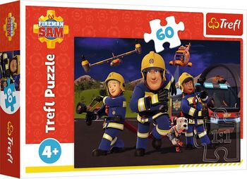 Puzzle Trefl 60 Eroul In Uniformă Pompierul Sam