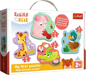 Puzzle Trefl Baby Clasic Puii De Animale 14 Piese