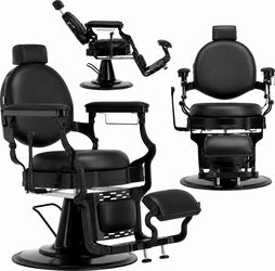 Scaun barber Logan hidraulic profesional scaun de tuns pentru salon de frizerie și barber shop Barberking