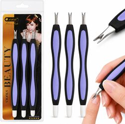 Setul de unghii cu lama dalta trimmer pentru cuticule manichiura mov