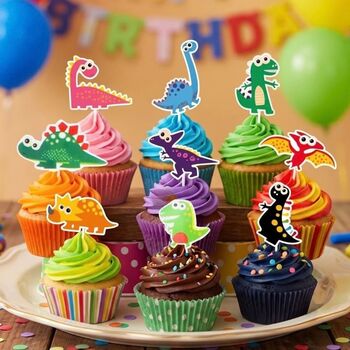 Cake Topper pentru tort model dino party POCM7NZ0PMA