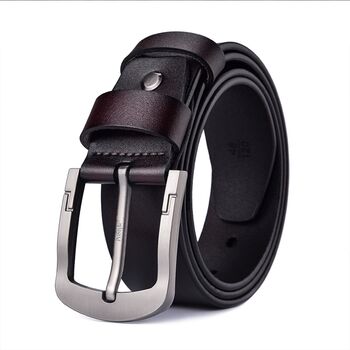 Curea Barbati Piele Naturala Premium Catarama Metalica Rezistenta cu Design Modern Accesoriu Elegant si Versatil Maro 120 cm PriStyle®