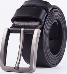 Curea Premium pentru Barbati din Piele de Calitate Superioara si Catarama de Otel Cutie Cadou Inclusa PriStyle® Negru 120cm
