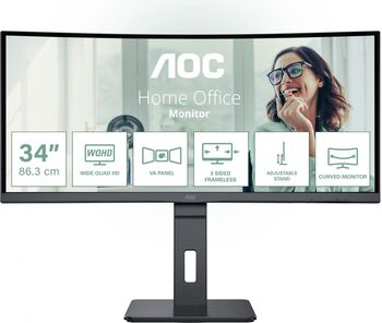 Monitor Gaming AOC CU34G2XP 34&034 3440 x 1440 pixeli Black
