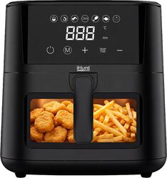 Friteuza cu aer cald iHunt Bro Air Fryer Ultra 4.2L, 1200W, Temperatura reglabilă 80-200 C, Ecran touch, 7 programe automate, Compactă