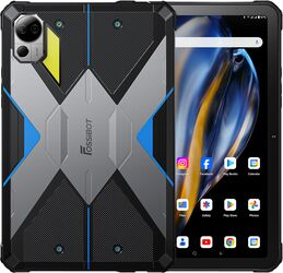 rugged Fossibot DT2, 4G SIM, WiFi 6, 10.4-inch 2K, Octa-Core,12GB RAM, 256GB, GPS, Stereo, 22000mAh, Android 13, Blue