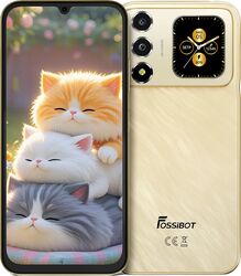 Telefon Fossibot S7, 4G, Dual SIM, 6.9 120Hz, Octa-Core T615, 8GB RAM, 256GB, Camera 16MP + 8MP, 5000mAh, Android 16, Gold