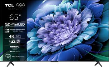 QD-Mini LED TCL Smart 65C61K Seria C61K 65 inch Ultra HD 4K Black