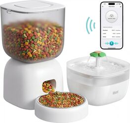 iHunt Smart Pet Care Pack, Hranitor automat 3L si fantana apa 2L pentru animale de companie