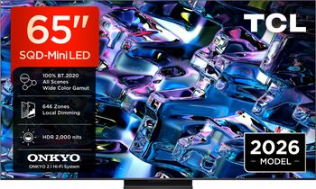 Televizor Smart 164 cm 65" 4K MiniLED TCL SQD-MiniLED 65MSQLED80L MSQLED80L UltraHD Black