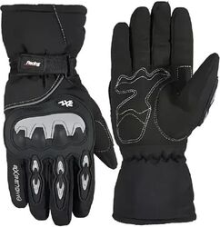 Manusi Moto Impermeabile si Termice Protectii Articulatii Manseta Lunga Ploaie si Iarna Moto Scuter ATV Quad Ski