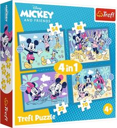 Puzzle Trefl 4in1 Curiozități Despre Mickey Mouse