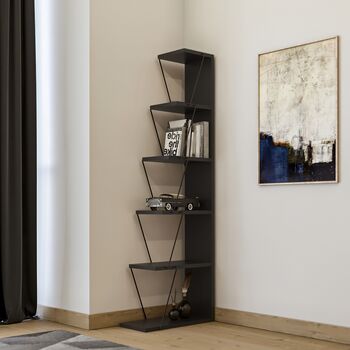 Biblioteca Tlos Antracit 50 x 22 x 150 cm
