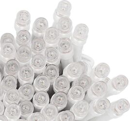 Instalație lumini de exterior pentru grădină 10.5 metri 100 LED-uri cu baterii galben