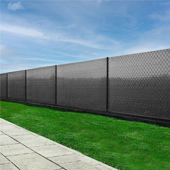 Plasa umbrire si intimitate pentru gard 1.5m latime 50m lungime 140g densitate 90 antracit deschis