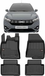 Set Covorase Auto Tip Tavita Adanca pentru Dacia Logan 3 Facelift Noua Sigla 2022- - ProLine 3D 4 Piese Cod FRG 3D427303 frogum