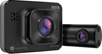 Resigilat! Camera Auto DVR Navitel R250 Dual filmare fata-spate cu Night Vision ecran 2.0'' FullHD și 140° camera fata + HD și 100°