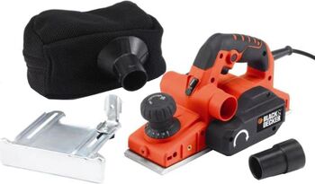 Rindea Black & Decker KW750K 750 W 16500 RPM 2 cuțite tăiere TCT 2 mm adâncime tăiere 3 canale direcție tăiere sac colectare ghidaj