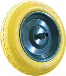 Roata roaba Spuma 350-8 ax 14 pentru utilizarea intensiva Galben-Verde