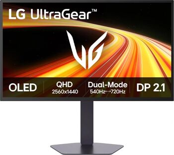 Monitor LED LG Gaming UltraGear 27GX790B-B 27 inch QHD / HD OLED 0.02 ms Dual mode 540 Hz / 720 Hz HDR FreeSync Premium Pro & G-Sync