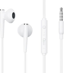 Căști cu Fir JoyRoom JR-EW04 Microfon Jack 3.5mm Half-In-Ear White