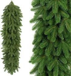 Ghirlanda de Craciun cu Ace 3D PE Pin Premium din Crengute de Brad Artificial Lungime 100cm Diametru 30cm