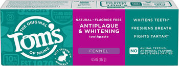Pasta de dinti Toms of Mâine Antiplaque și Whitening Fluoride-Free Fennel 133g
