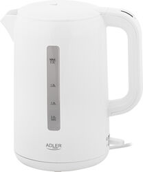 Adler | Kettle | AD 1386 | Electric | 1850 W | 2.2 L | Plastic | 360 rotational base | White