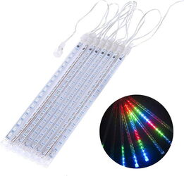 Lumini LED solare Maclean, lungime 2,4 m, 144 LED-uri, 8 turturi RGB, mod turturi care cade, baterie Li 800 mAh, MCE412
