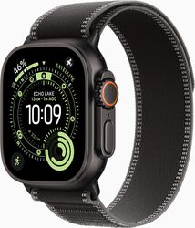 Apple Watch Ultra 3 GPS + Cellular 49mm Black Titanium Case with Black/Charcoal Trail Loop - S/M | Apple