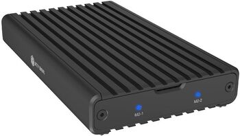 Raidsonic IB-2817M-C32 | Enclosure for 2x NVMe SSD with USB 3.2 Gen 2x2 Type-C connection