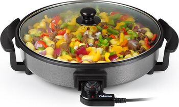 Tristar | Multifuncțional grill pan | PZ-2964 | Diameter 40 cm | Grill | 1500 W | Lid included | Fixed handle | Black