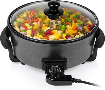 Tristar | Multifuncțional grill pan XL | PZ-9135 | Diameter 30 cm | Grill | 1500 W | Lid included | Fixed handle | Black