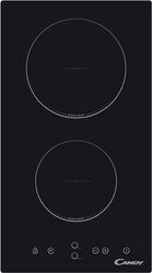 Candy | Domino | CDH 30 | Vitroceramic | Number of burners/cooking zones 2 | Touch | Timer | Black | Display