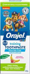 Pasta de dinți copii Orajel Kids Paw Patrol Aroma fructata Fără fluor 42.5 g