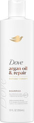 Sampon Dove Damage Therapy Argan Oil Repair Hranire profunda cu ulei de argan Repararea parului deteriorat 355 ml