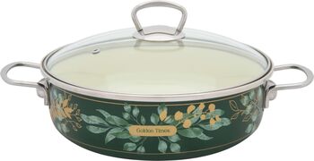Oală 4l cu capac Golden Times Metalac email/26cm/4l